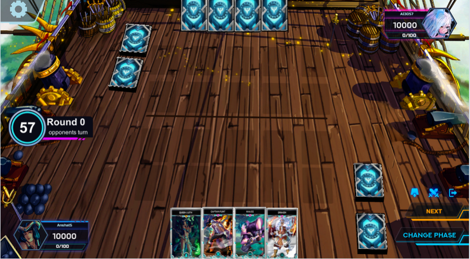 BattleCard card layout and player state