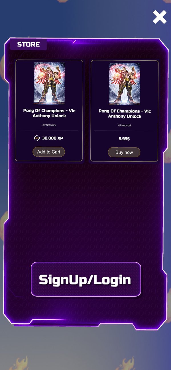 Pong of Champions App Store gameplay screenshot